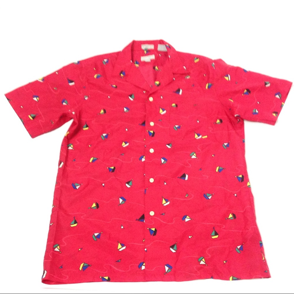 Michael Richards Men's Boat Red Shirt Size M